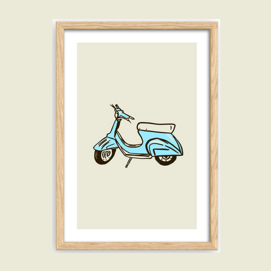 blu vespa